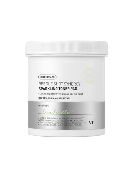 2217 vt cosmetics reedle shot synergy sparkling toner pad 80ks hydratacne tonizacne tampony na tvar 200ml