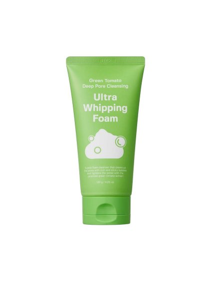 SUNGBOON EDITOR - Green Tomato Deep Pore Cleansing Ultra Whipping Foam - pěna na čištění pórů se zeleným rajčetem 120g