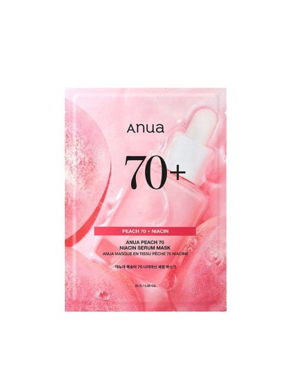 ANUA - Peach 70 Niacin Brightening Collagen Mask - Rozjasňující hydrogelová maska s kolagenem a niacinamidem 38g