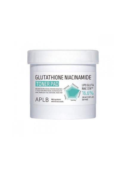 APLB - Glutathione Niacinamide Toner Pad - Osvěžující a rozjasňující tonikum s niacinamidem 60ks /100ml