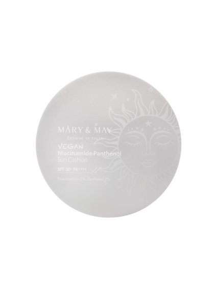 mary and may vegan niacinamide panthenol sun cushion spf50 pa++++ 25g hlavní foto