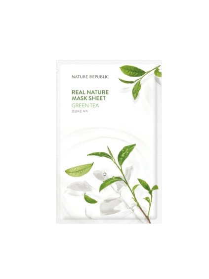 nature republic real nature maska ze zeleného čaje 23ml