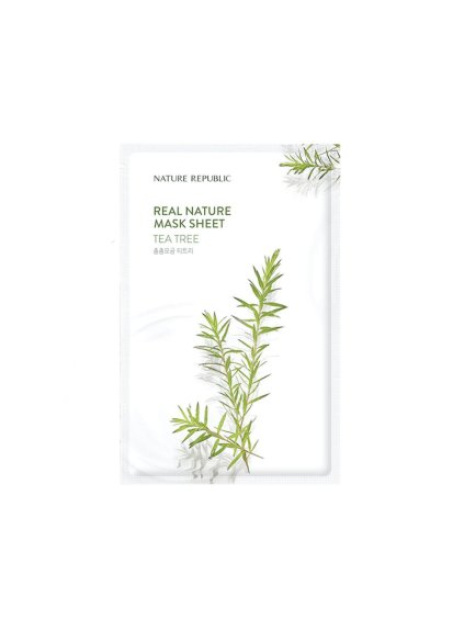 nature republic real nature tea tree mask sheet 23ml