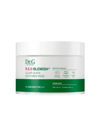 2640 dr g red blemish clear soothing pads upokojujuce pletove tampony 70ks