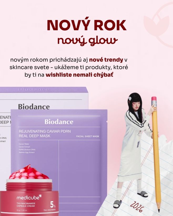 Nový rok, nový glow ✨ Tento rok si dávame jedno predsavzatie: starať sa o seba ešte o trochu viac 💕 Hydratovaná pleť,...