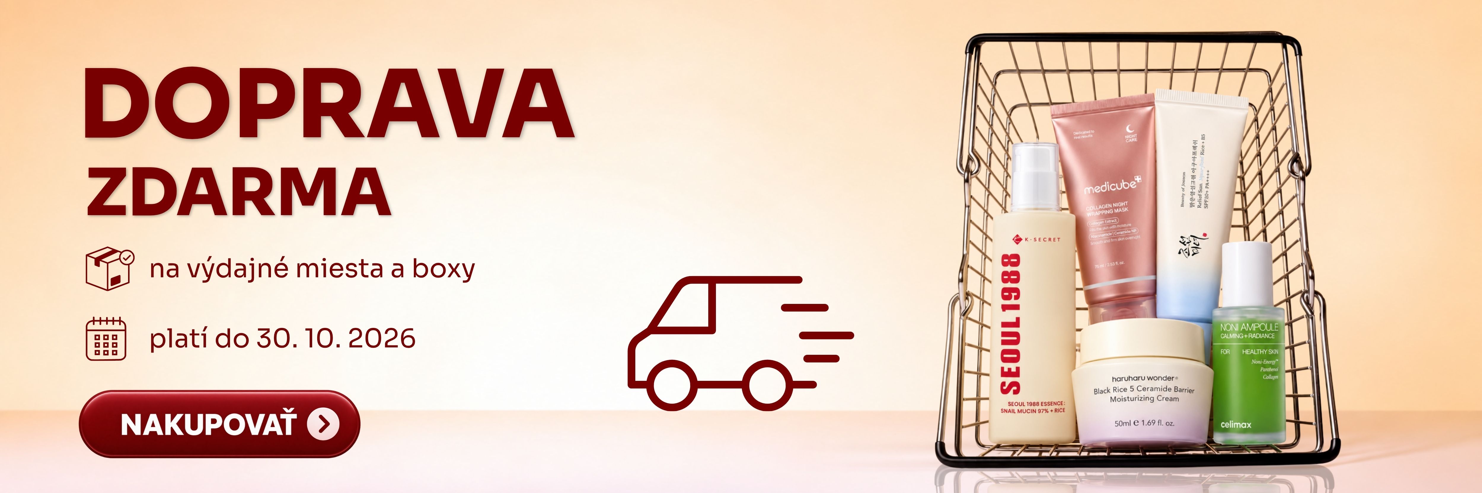 Doprava zdarma na boxy - Desktop