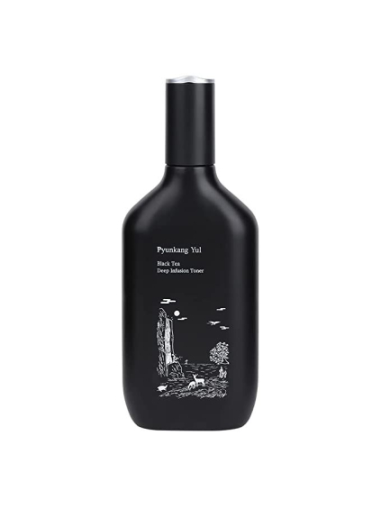 PYUNKANG YUL - Black Tea Deep Infusion Toner - Hĺbkovo hydratačné tonikum s fermentovaným čiernym čajom, niacínamidom a ceramidmi 130ml