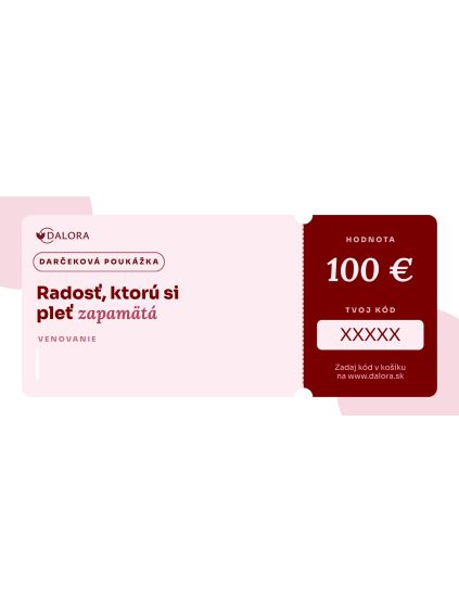 Darčekový poukaz v hodnote 100 €