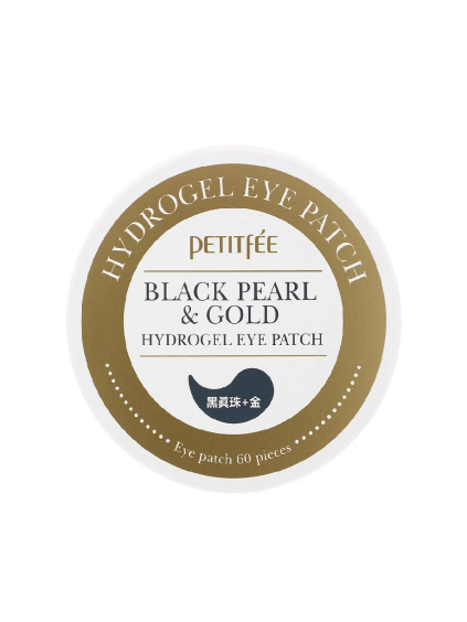 PETITFEE - Black Pearl & Gold Hydrogel Eye Patch - Hydrogélová maska na očné okolie 60ks
