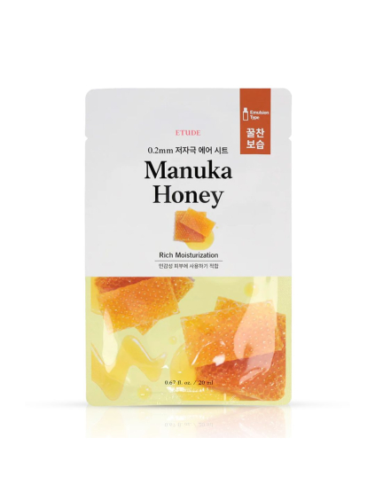 ETUDE HOUSE - 0.2 Therapy Air Mask MANUKA HONEY - Vyživujúca a hydratačná plátená maska s manuka medom 20 ml