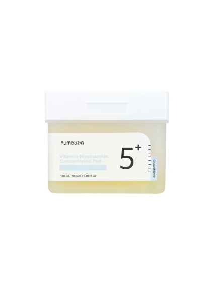 NUMBUZIN - No.5 Vitamin-Niacinamide Concentrated Pad 180ml - Rozjasňujúce vitamínové tampóny s niacínamidom  (70Pads)