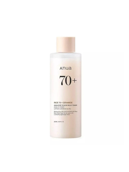 ANUA - Rice 70 Glow Milky Toner - Rozjasňujúci mliečny toner s ryžovým extraktom 250ml
