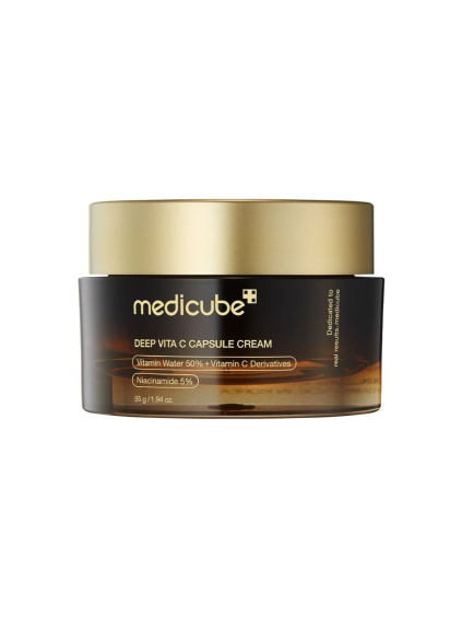MEDICUBE - Deep Vita C Capsule Cream - Rozjasňujúci krém s kapsulami vitamínu C 55g