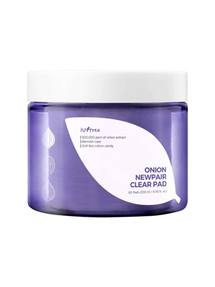 ISNTREE - Onion Newpair Clear Pad 250ml - Čistiace tampóny s extraktom cibule (60ks)