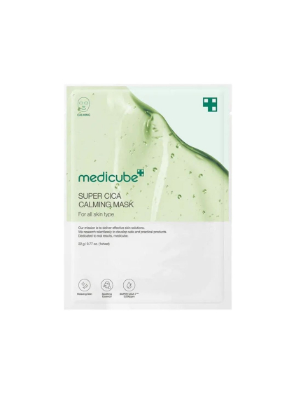 MEDICUBE - Super Cica Calming Mask - Upokojujúca plátená maska s Cica 22g