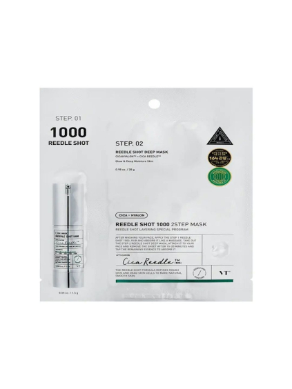 VT Cosmetics -  Reedle Shot 1000 2-Step Mask - Dvojkroková maska na tvár s mikroihličkami 26,5g