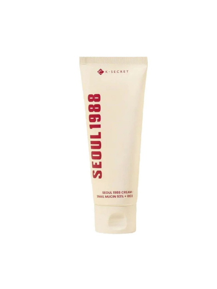 K-SECRET - SEOUL 1988 Cream: Snail Mucin 93% + Rice - Hydratačný pleťový krém s mucínom a ryžou  100 ml