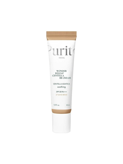 Purito Seoul - Wonder Releaf Centella BB Cream #27 Sand Beige -  Upokojujúci BB krém s SPF 30 a pupočníkom 30 ml