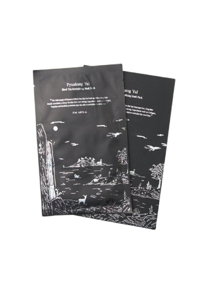 PYUNKANG YUL - Black Tea Revitalizing Mask - Revitalizačná plátenková maska s fermentovaným čiernym čajom a peptidmi 25ml