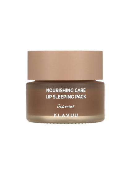 KLAVUU – Nourishing Care Lip Sleeping Pack Coconut - Regeneračná nočná maska na veľmi suché pery s kokosovým olejom 20g