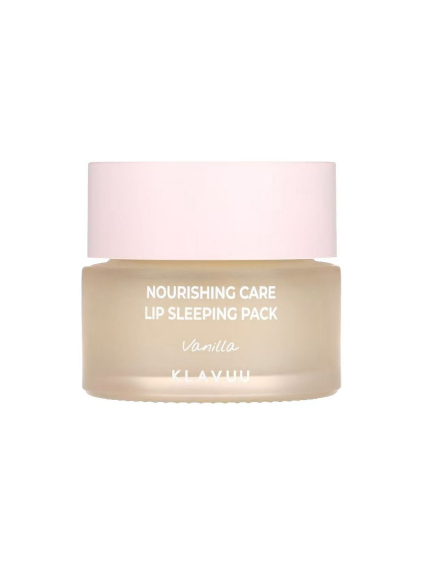 KLAVUU – Nourishing Care Lip Sleeping Pack Vanilla - Zjemňujúca nočná maska na suché pery s vanilkovým extraktom 20g