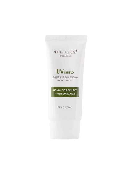 NINE LESS -  Essentials UV Shield Soothing Sun Cream SPF 50+/PA++++ - Opaľovací krém s SPF 50+ a extraktom pupočníka 50g