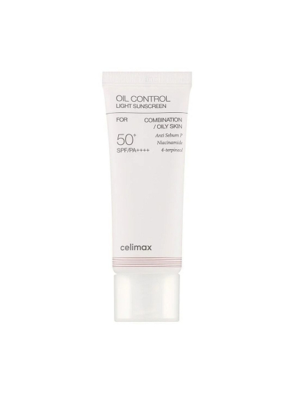 CELIMAX -  Oil Control Light Sunscreen - Zmatňujúci opaľovací pleťový krém s SPF 50+ PA++++ 40ml
