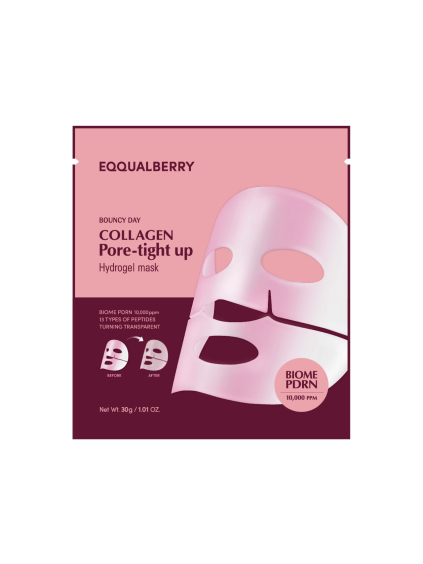 eqqualberry collagen pore tight up hydrogel mask 30g MAIN PIC