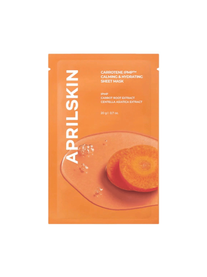 aprilskin carrotene ipmp calming hydrating sheet mask 20 g produkt
