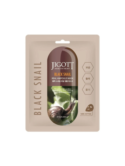 jigott black snail real ampoule mask 27 ml produkt