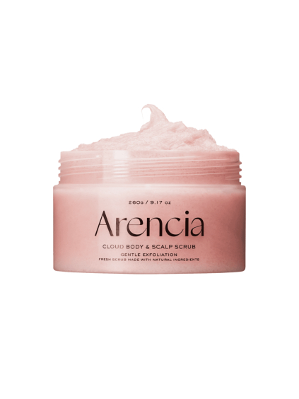arencia fresh cloud scrub lavender pear jemny telovy peeling 260g main