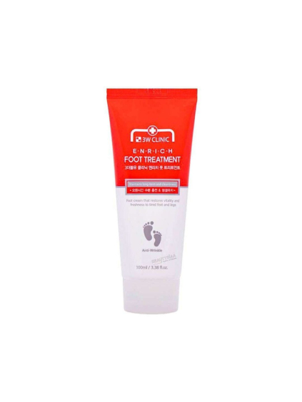3W CLINIC - Enrich Foot Treatment - Anti Wrinkle - Obnovujúci a omladzujúci krém na nohy 100ml