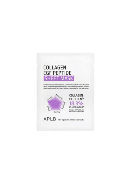 aplb collagen egf peptide sheet mask 25ml