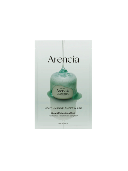 arencia holy hyssop sheet mask 5ea