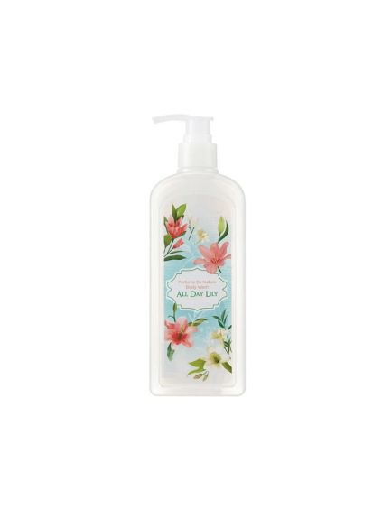 nature republic perfume de nature body oil wash allday lily 345ml