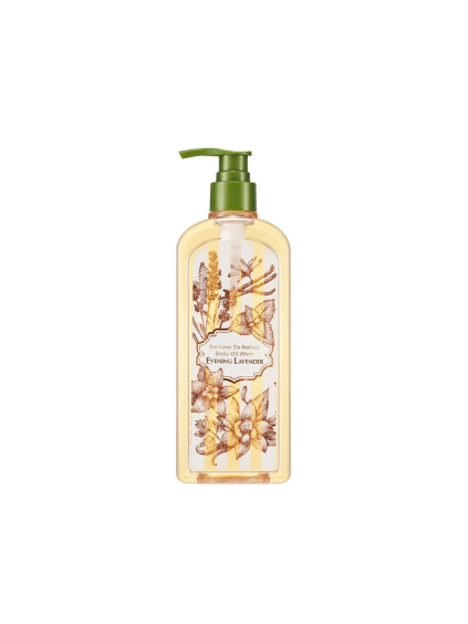 nature republic perfume de nature body oil wash evening lavender 345ml (2)