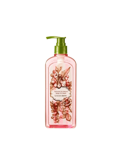 nature republic perfume de nature body oil wash sunshine berry 345ml (2)