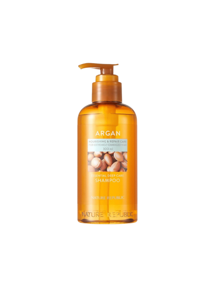 nature republic argan essential moisture repairing hair mask 200ml