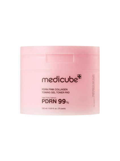 medicube pdrn pink collagen toning gel toner pad 70ea