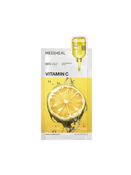 mediheal vitamin c essential mask clear toning 24 ml