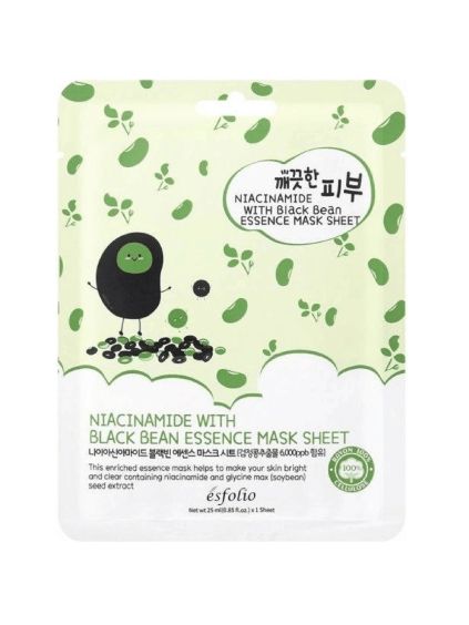 esfolio black bean niacinamide mask