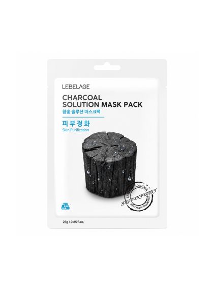 lebelage charcoal solution mask 25g