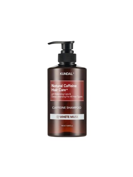 kundal caffeine shampoo white musk 500ml