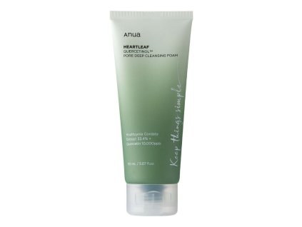 2016 anua heartleaf quercetinol pore deep cleansing foam hlbkovo cistiaca pena na tvar so srdcovkou 150ml