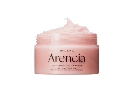 arencia fresh cloud scrub lavender pear gentle body scrub 260g main
