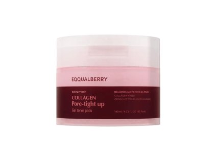 eqqualberry collagen pore tight up gel toner pads 60 pcs product