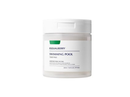 EQQUALBERRY - Swimming Pool Toner Pads 70pcs - Moisturising and exfoliating toner pads 220ml