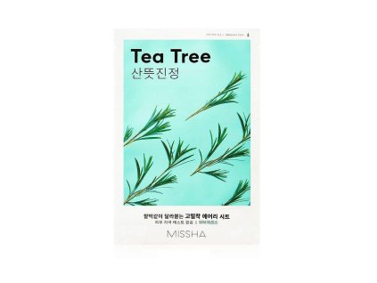 MISSHA - Airy Fit Sheet Mask Tea Tree - Soothing Sheet Mask with Tea Tree 19g