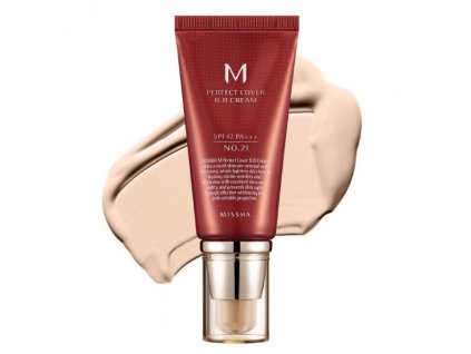 1191 missha m perfect cover bb cream spf 42 nr 21 light beige kryci hydratacny krem s spf42 50ml