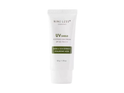 NINE LESS - Essentials UV Shield Soothing Sun Cream SPF 50+/PA++++ - Sunscreen with SPF 50+ and navel extract 50g
